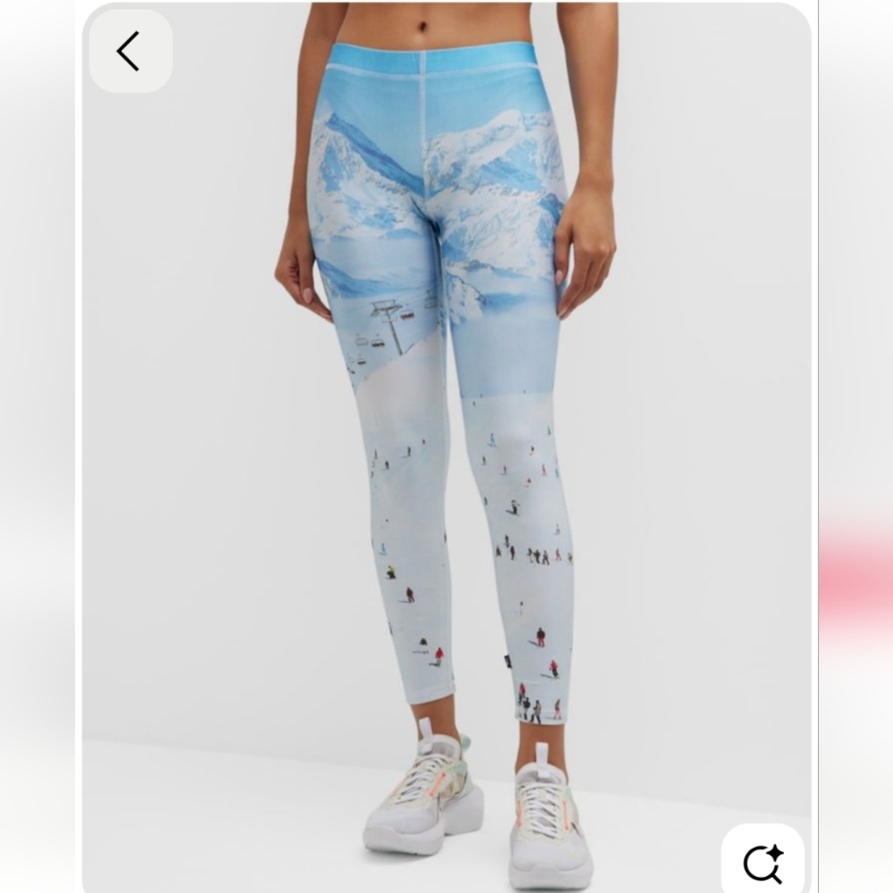 Terez Ski Trip Hi-Shine Leggings Size M NWT